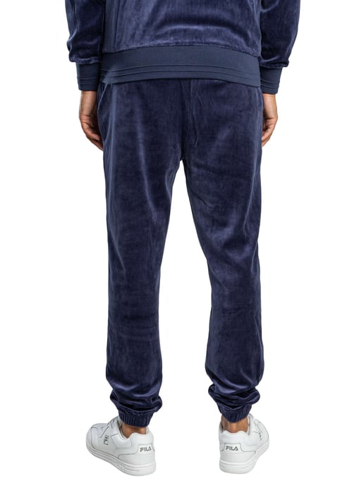 Fila Eddie Velours-Jogginghose Mit Bambus-Logo, Blau - Image 3