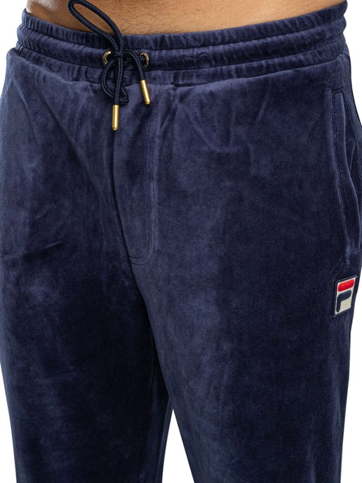 Fila Eddie Velours-Jogginghose Mit Bambus-Logo, Blau - Image 5