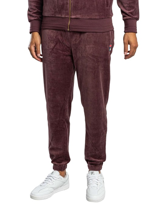 Fila Eddie Velours-Jogginghose Mit Bambus-Logo, Lila - Image 1