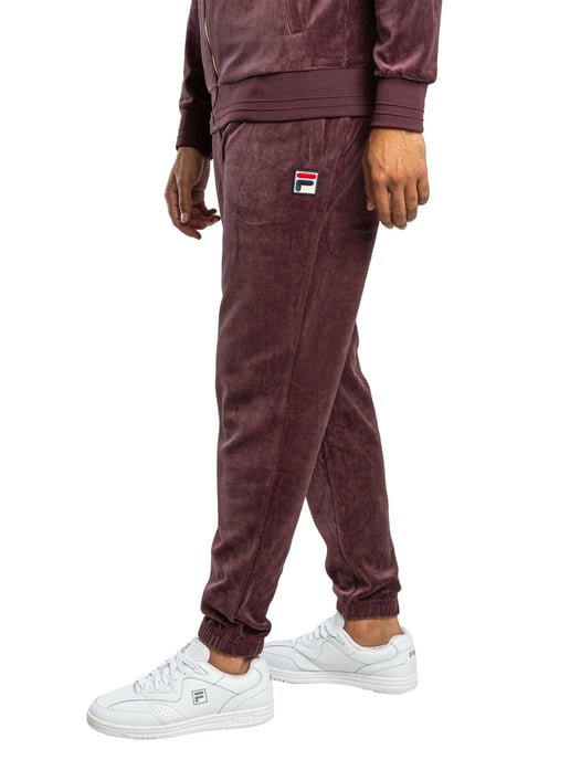 Fila Eddie Velours-Jogginghose Mit Bambus-Logo, Lila - Image 2