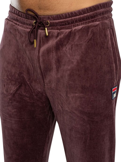 Fila Eddie Velours-Jogginghose Mit Bambus-Logo, Lila - Image 5