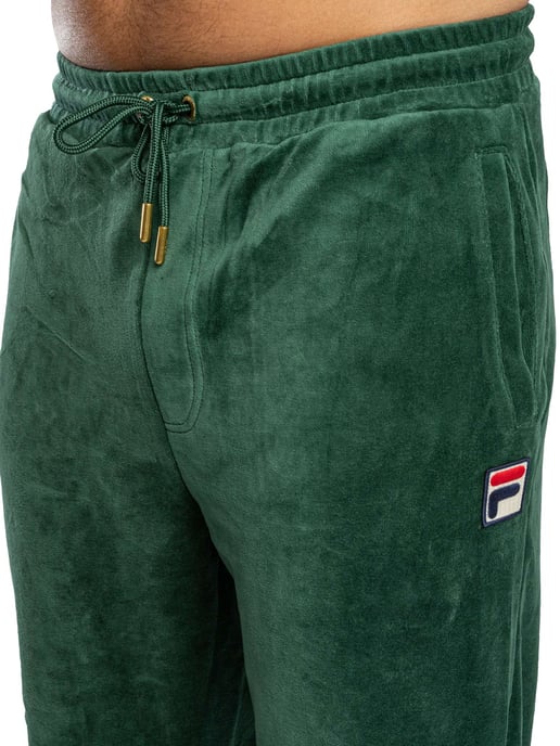 Fila Eddie Velours-Jogginghose Mit Bambus-Logo, Grün - Image 5