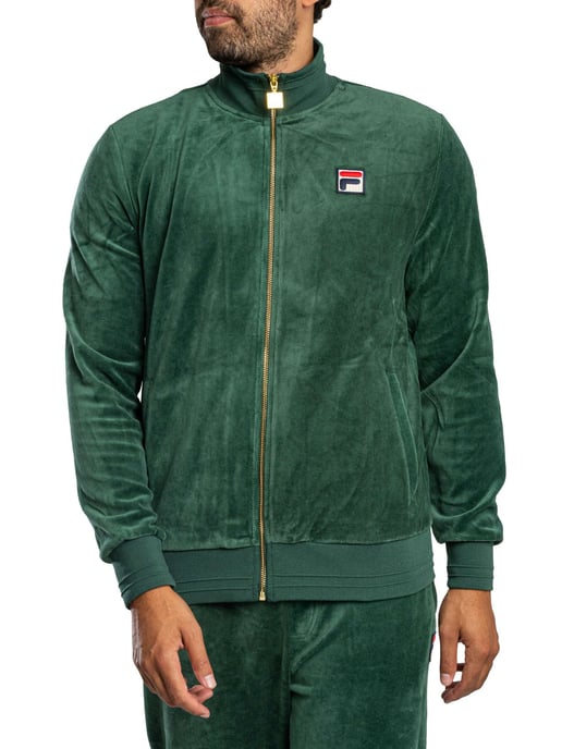 Fila Nero Velours-Trainingsjacke, Grün - Image 2