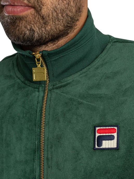 Fila Nero Velours-Trainingsjacke, Grün - Image 5