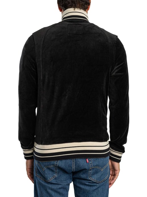 Sergio Tacchini Lazzari Velours-Trainingsjacke, Schwarz - Image 3