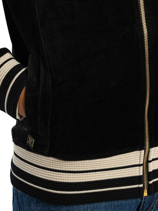 Sergio Tacchini Lazzari Velours-Trainingsjacke, Schwarz - Image 4