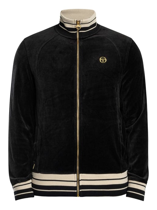 Sergio Tacchini Lazzari Velours-Trainingsjacke, Schwarz - Image 6