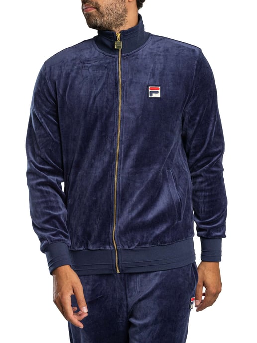 Fila Nero Velours-Trainingsjacke, Blau - Image 2