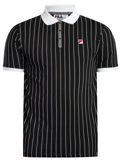 Fila Klassisches Gestreiftes Vintage-Poloshirt, Blau - Image 6