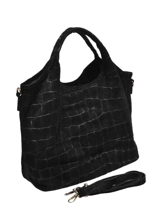 Anna Luchini Schwarz Rindsledertasche - Image 2