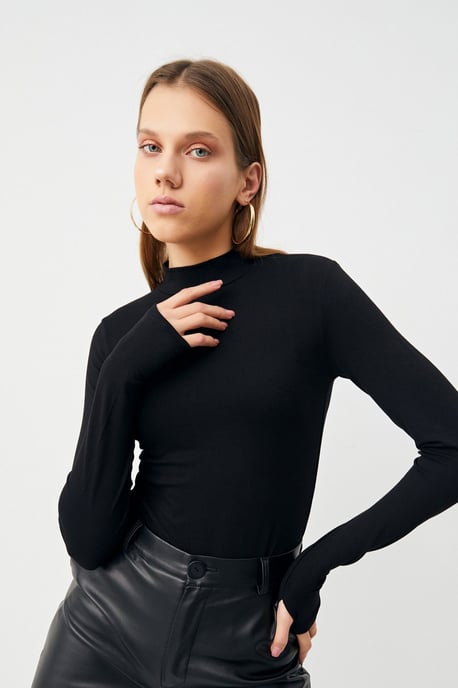 Bipantolon 4er-Pack Damen-Bodys mit Cut-out und halbem Rollkragen - Image 2