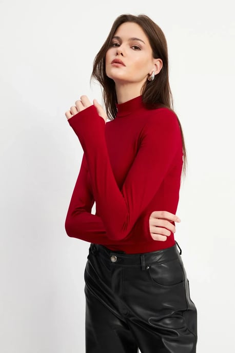 Bipantolon 4er-Pack Damen-Bodys mit Cut-out und halbem Rollkragen - Image 4