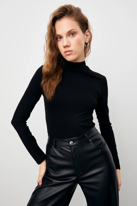 Bipantolon 3er-Pack Damen-Rollkragen-Bodys Slim Fit - Image 3