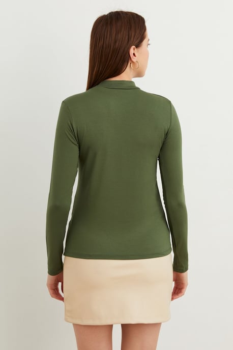 Bipantolon Damen-Slim-Fit-Body mit halbem Rollkragen - Image 3