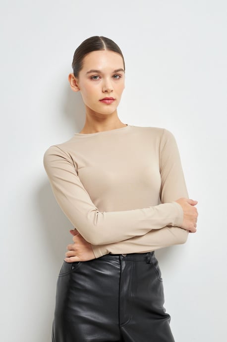 Bipantolon Damenbluse mit Slim Fit und Rundhalsausschnitt - Image 2