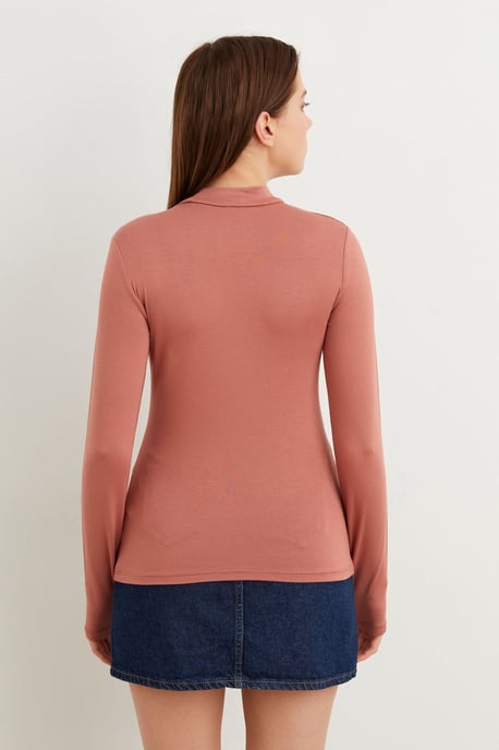 Bipantolon Damen Slim-Fit-Body mit halbem Rollkragen - Image 3