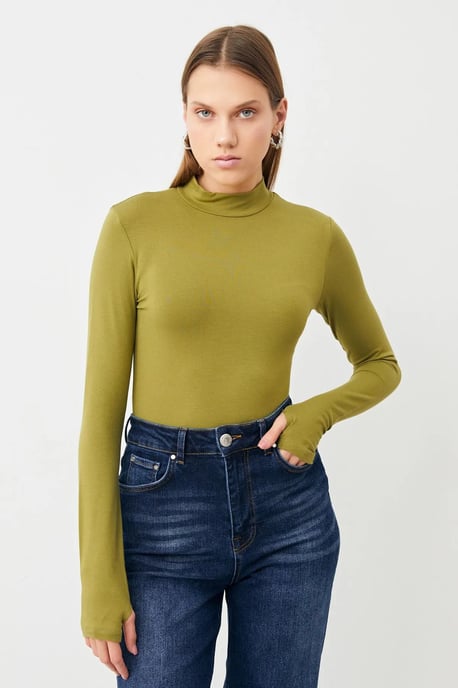 Bipantolon 3er-Pack Damen Bodys mit Slim Fit und halbem Rollkragen - Image 2