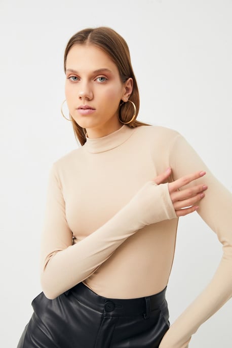 Bipantolon 3er-Pack Damen-Bodys mit schmalem Schnitt und halbem Rollkragen - Image 4