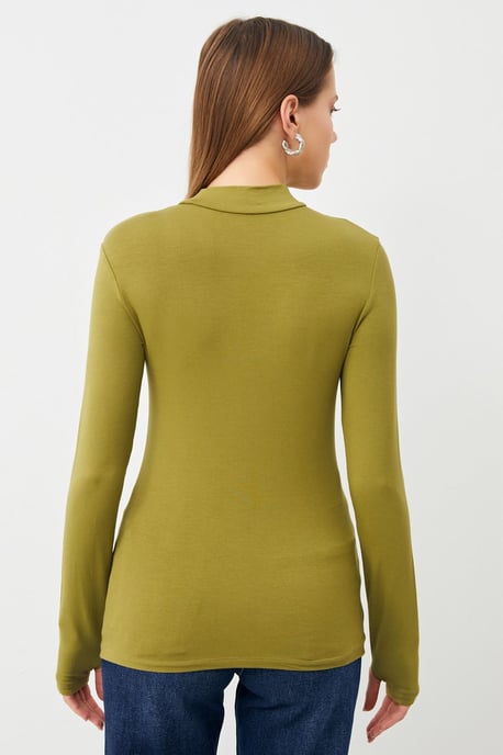 Bipantolon Damen 2er-Pack Bodys mit Cut-out und halbem Rollkragen - Image 3