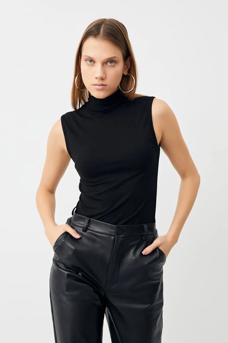 Bipantolon 2er-Pack ärmellose Bodys mit halbem Rollkragen für Damen - Image 2