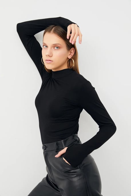 Bipantolon 3er-Pack Damen Bodys mit schmalem Rollkragen und Slim Fit - Image 4