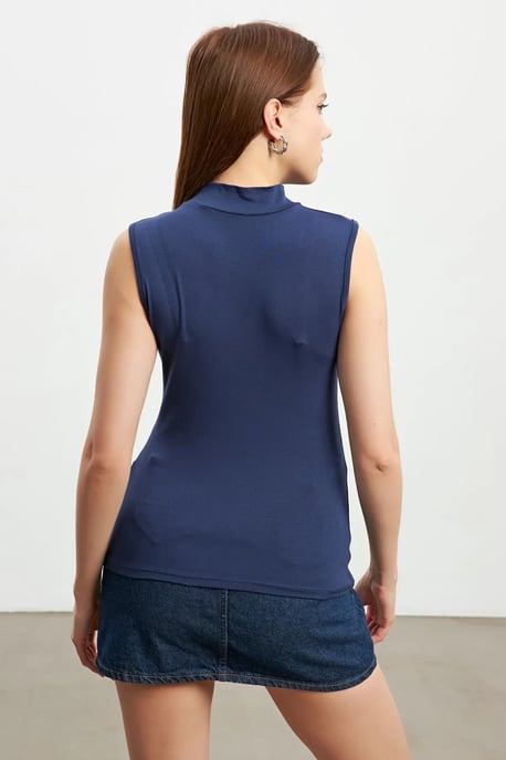 Damen 2er-Pack ärmellose Bodys mit halbem Rollkragen - Image 4