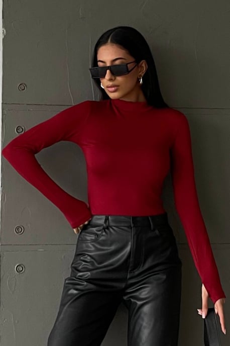 Bipantolon Damen 2er-Pack Bodys mit Cut-out und halbem Rollkragen - Image 4
