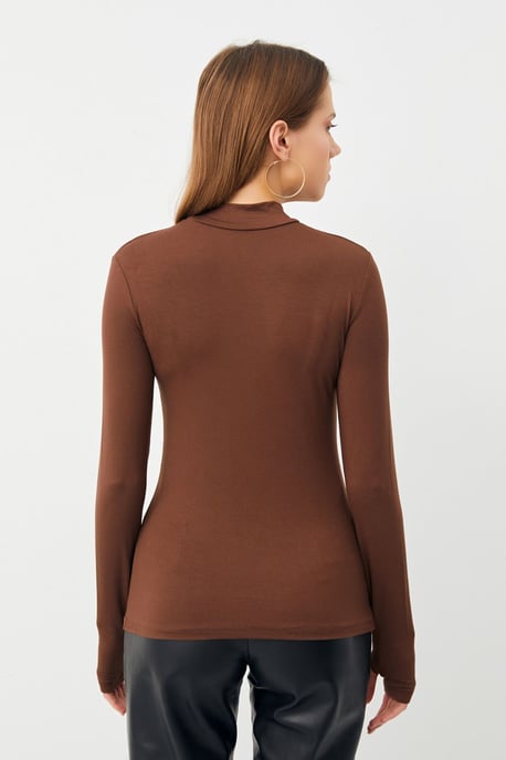 Bipantolon Damen 2er-Pack Bodys mit Cut-out und halbem Rollkragen - Image 6