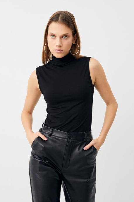 Bipantolon Damen 2er-Pack ärmellose Bodys mit halbem Rollkragen - Image 3