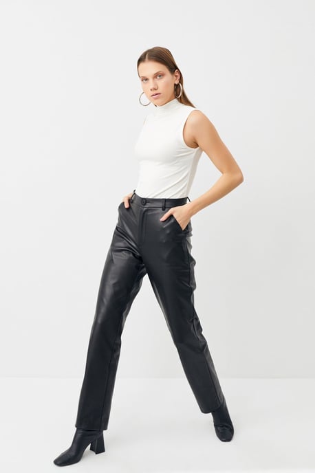 Bipantolon Damen 2er-Pack ärmellose Bodys mit halbem Rollkragen - Image 3