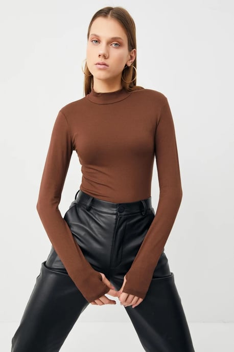 Bipantolon 3er-Pack Damen-Bodys mit Slim Fit und halbem Rollkragen - Image 4