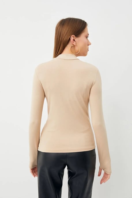 Damen 2er-Pack Bodys mit Cut-out und halbem Rollkragen - Image 3