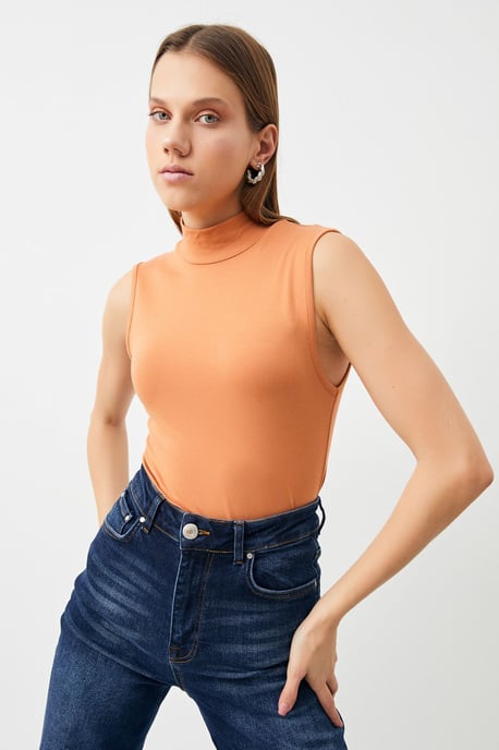 Bipantolon Damen 2er-Pack ärmellose Bodys mit halbem Rollkragen - Image 3