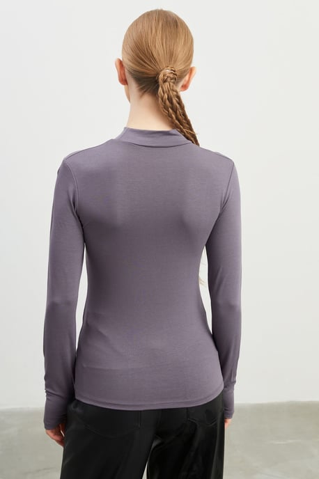 Bipantolon Damen 2er-Pack Bodys mit Cut-out und halbem Rollkragen - Image 6