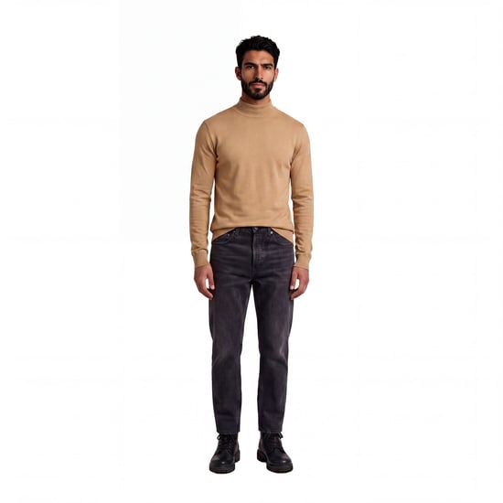 Herren Langarmshirt mit Halbkragen 1625-H - Image 4