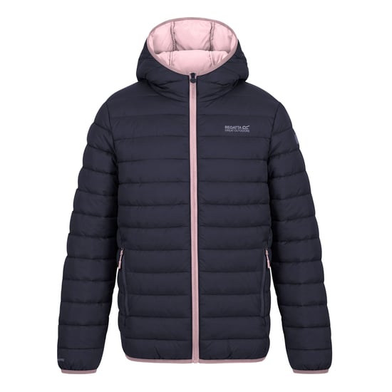 Regatta - "Marizion" Steppjacke mit Kapuze für Kinder (Marine/Puderlila) - Image 2