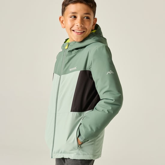 Regatta - "Beamz" Jacke, wasserfest für Kinder, Isoliert (Dunkler Wald/Gletscher/Wilde Limette) - Image 5