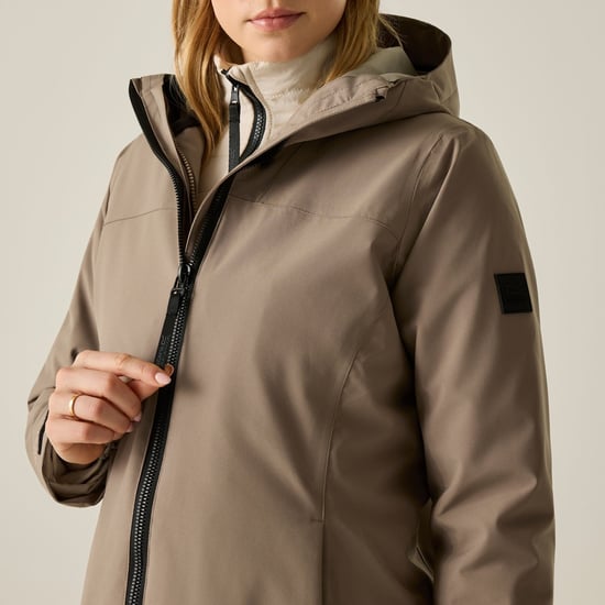 Regatta - "Denbury" Jacke für Damen, 3 in 1 (Mokka/Helles Vanillegelb) - Image 6