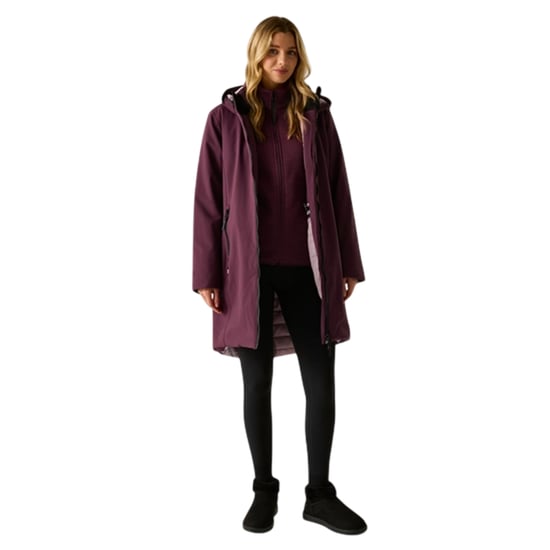Regatta - "Marron" Isolier-Jacke für Damen, Wasserfest (Feige/Puderlila) - Image 1