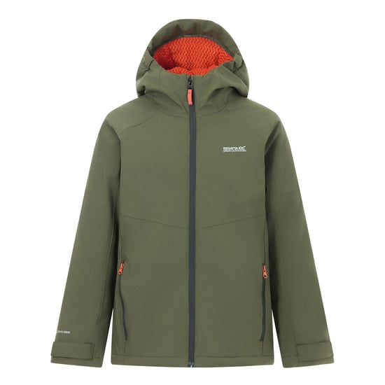 Regatta - "Hillain" Jacke, wasserfest für Kinder, Gepolstert (Dunkel-Khaki/Rooibos Tee) - Image 2