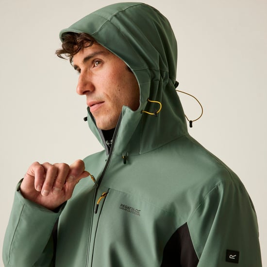 Regatta - "Birchdale II" Jacke, wasserfest für Herren (Dunkelwaldgrün/Schwarz) - Image 6