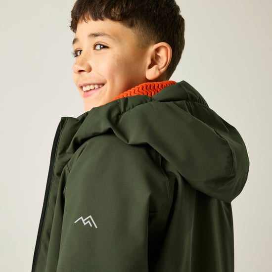 Regatta - "Hillain" Jacke, wasserfest für Kinder, Gepolstert (Dunkel-Khaki/Rooibos Tee) - Image 5