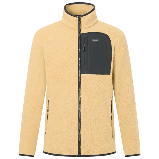 Regatta - "Frankie" Fleecejacke für Herren, Teddyfleece (Wüstenbeige/Schwarz) - Image 2