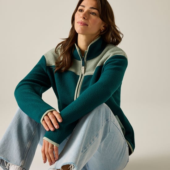 Regatta - "Frankie" Fleecejacke für Damen, Durchgehender Reißverschluss, Teddyfleece (Kiefer-Grün/Gletscher) - Image 1