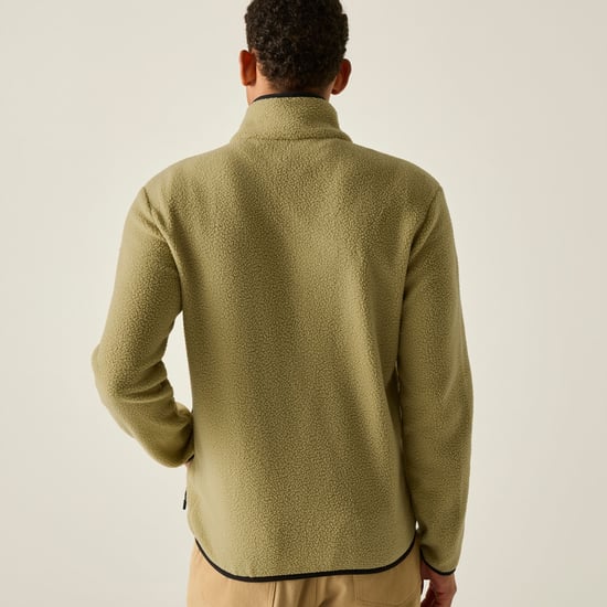 Regatta - "Frankie" Fleecejacke für Herren, Teddyfleece (Wüstenbeige/Schwarz) - Image 3