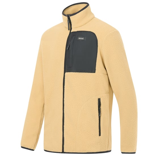 Regatta - "Frankie" Fleecejacke für Herren, Teddyfleece (Wüstenbeige/Schwarz) - Image 4