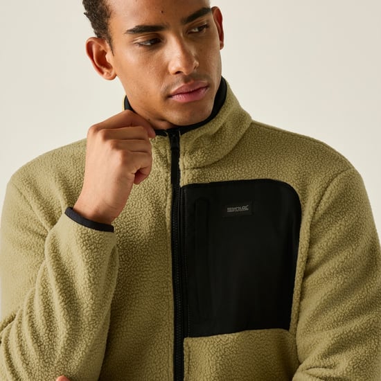 Regatta - "Frankie" Fleecejacke für Herren, Teddyfleece (Wüstenbeige/Schwarz) - Image 5