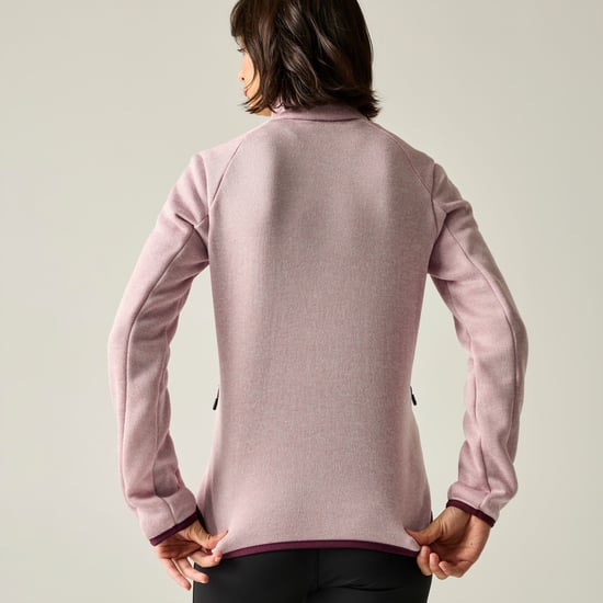 Regatta - "Newhill" Fleecejacke für Damen, Durchgehender Reißverschluss (Rosa Nebel/Feige) - Image 6