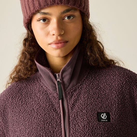 Dare 2B - "Zephyr" Fleecejacke für Damen, Teddyfleece (Huckleberry) - Image 5