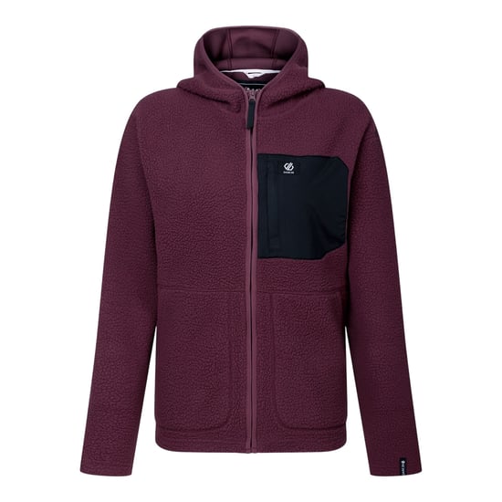 Dare 2B - "Firn" Fleece für Damen, mit Kapuze, Teddyfleece (Huckleberry) - Image 2